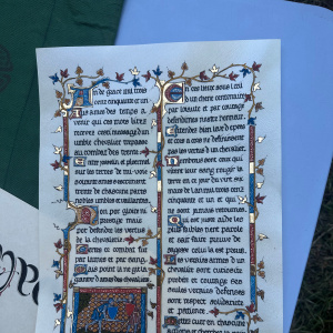 Texte enluminé