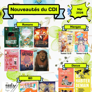 Les nouveautés du CDI - Mai 2026