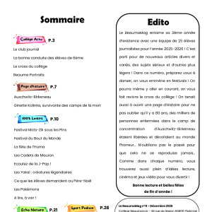 BeaumaMag n°8 - Sommaire