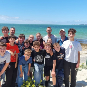 Photo de groupe ensoleillé
