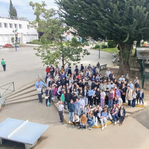 Photo de groupe au collège
