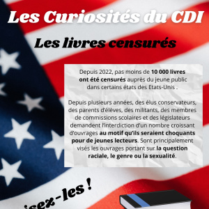 Les Curiosités du CDI - Les livres censurés