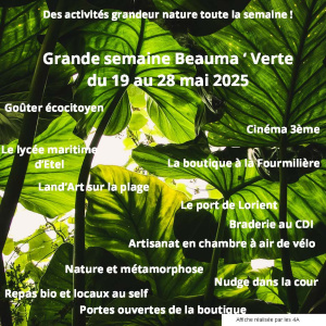 Affiche Beauma'Verte 2025 réalisée par les 4A