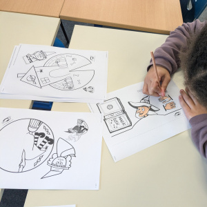 Witch paper en cours de réalisation