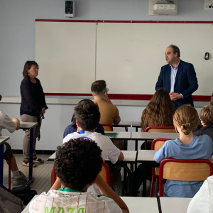 Mme Danet à gauche et M Cherel à droite