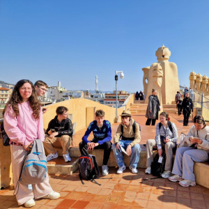 Les élèves au Parc Guell 2